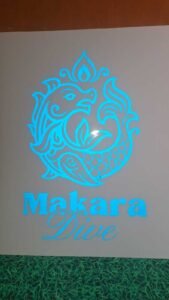 Sticker Cutting logo Makara Dive warna biru