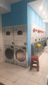 Sticker Print label mesin laundry coin di laundry Bali